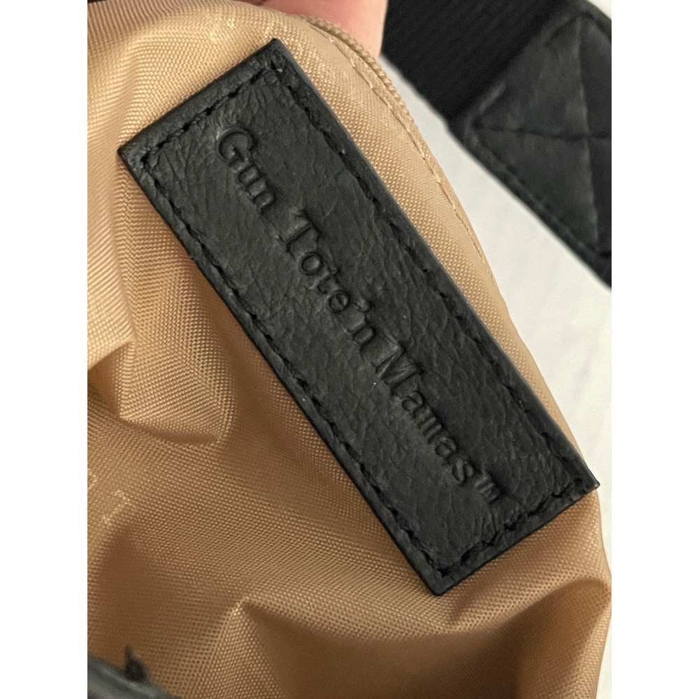 Gun Tote'n‎ Mamas Black Leather Concealed Carry Shoulder Bag RFID CCW Purse - Picture 14 of 16